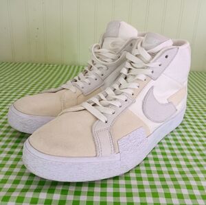 Nike Men's SB Zoom Blazer Mid Premium White Sail Shoes FB3262-100 ,Size 9